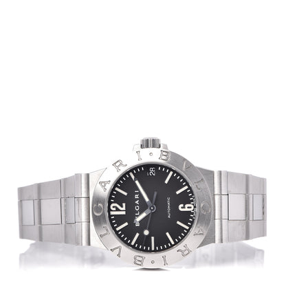 Bulgari Stainless Steel 29mm Diagono Automatic Watch Black 3 of 6