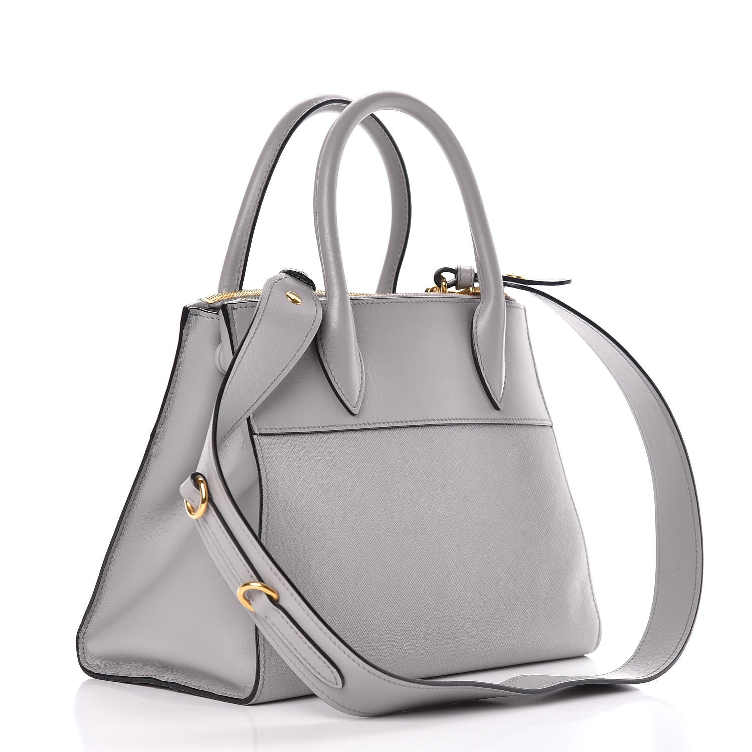 Prada Saffiano City Calf Small Esplanade Tote Nube 3 of 10