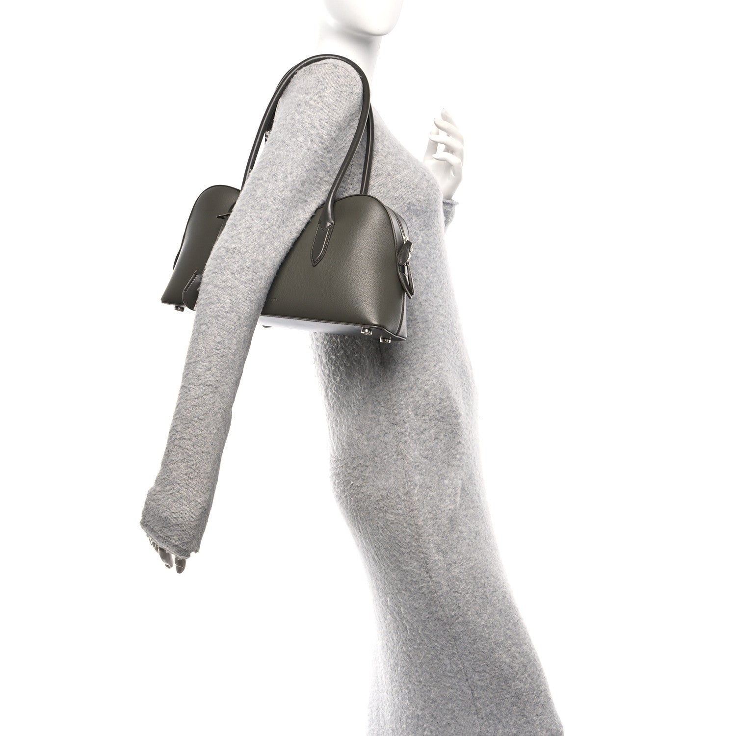 Stella McCartney Eco Grainy Alter Mat Ryder Shoulder Bag Dark Olive 2 of 10