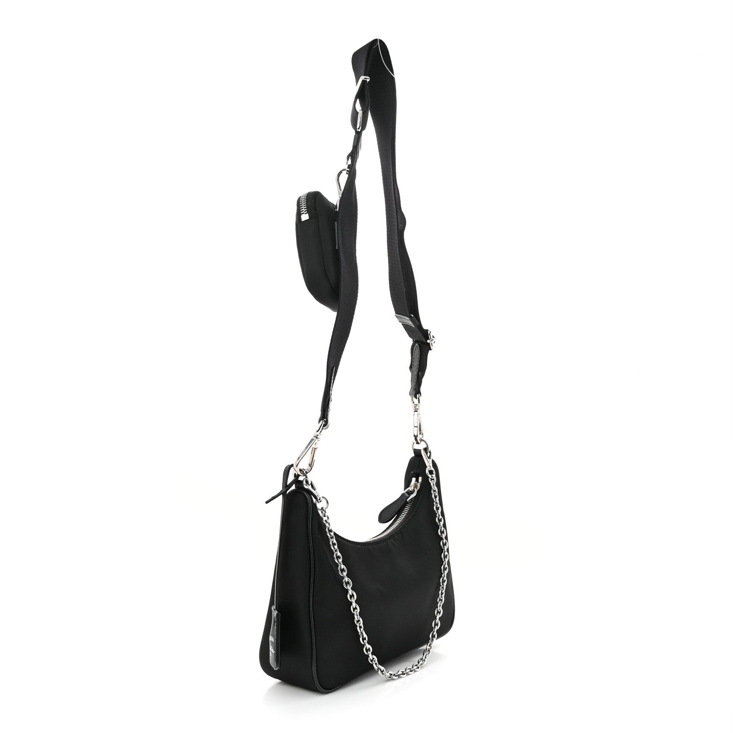 Prada Nylon Re-Edition 2005 Shoulder Bag Black 3 of 12