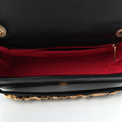 Chanel Calfskin Quilted Enchained Flap Black 5 of 9
