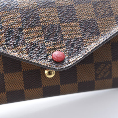 Louis Vuitton Damier Ebene Josephine Wallet Red 13 of 13