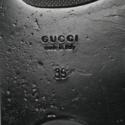 Gucci Calfskin GG Marmont Thong Sandals 39 Black 7 of 8