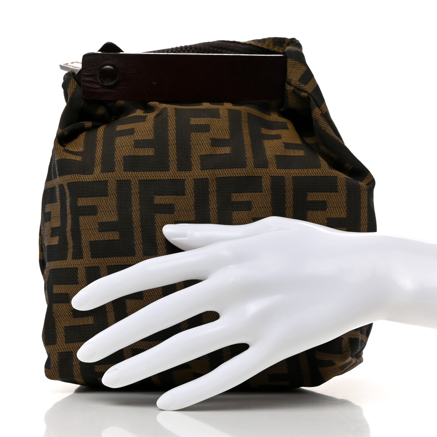 Fendi Zucca Mini Pochette Tobacco 2 of 7