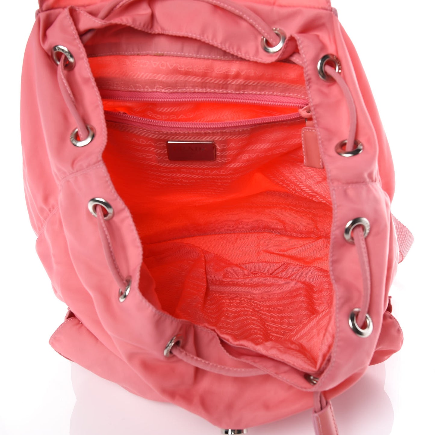 Nylon Vela Medium Backpack Pink