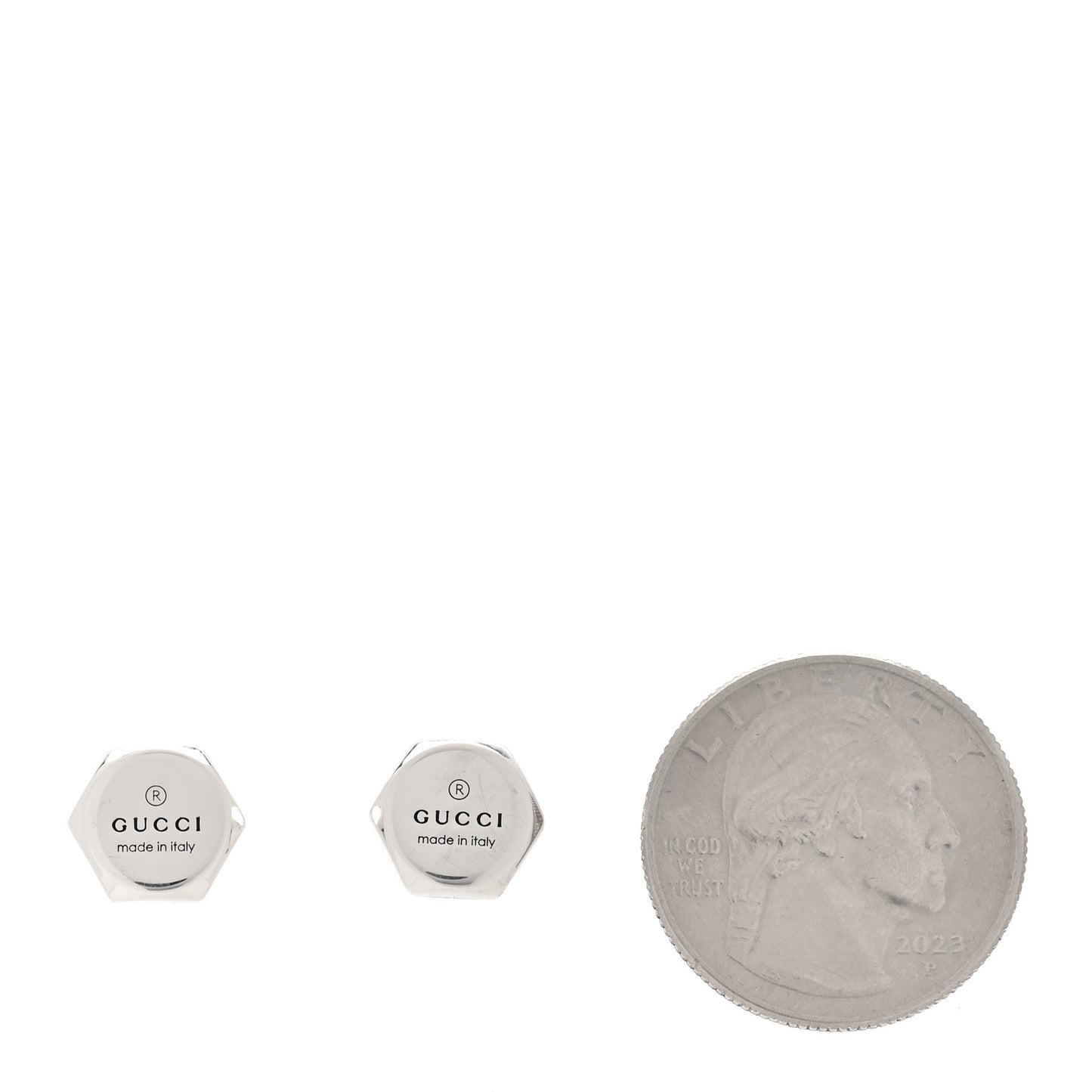 Sterling Silver Logo Trademark Earrings