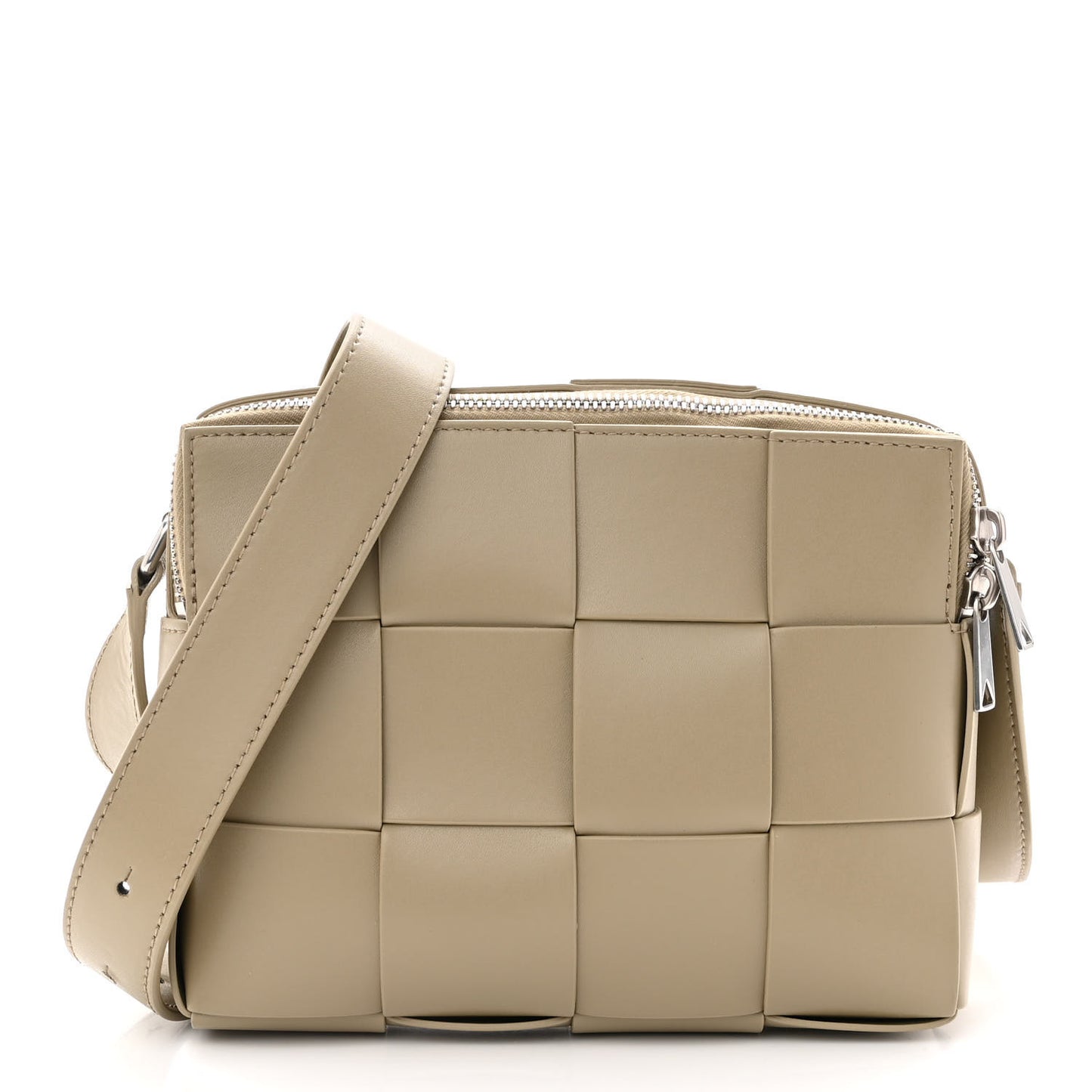 Maxi Intrecciato Cassette Bag Taupe