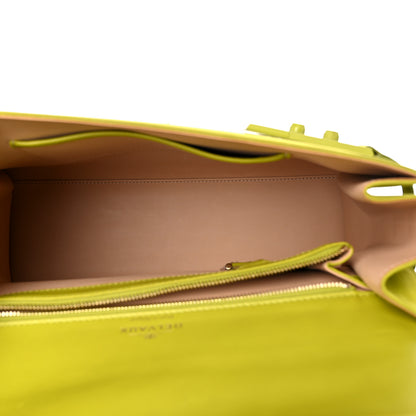 Delvaux Suede Crocodile Tempete Satchel Green 4 of 15