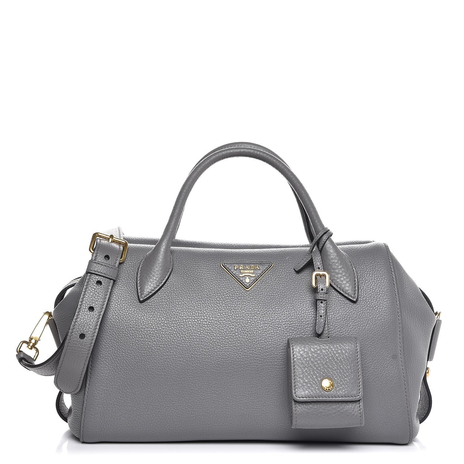 Prada Vitello Daino Satchel Marmo 1 of 8