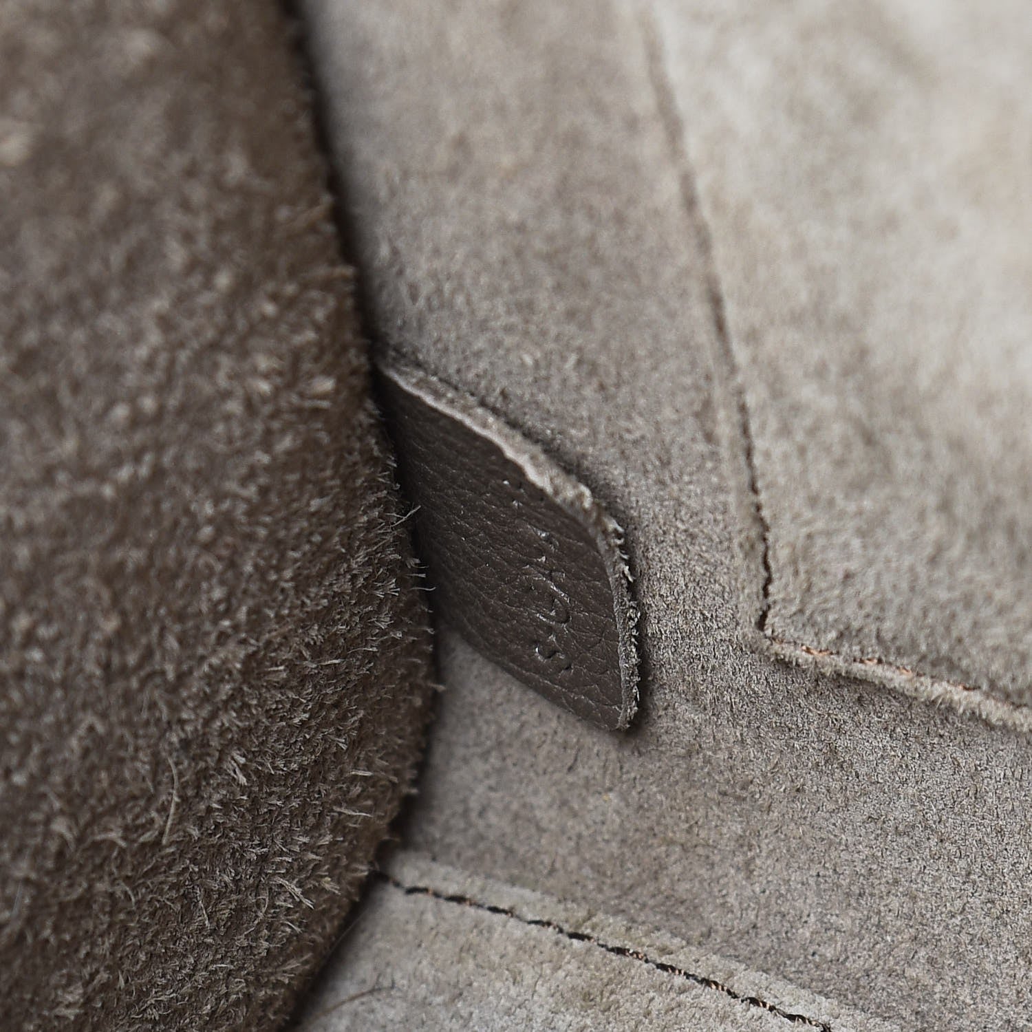 Celine Drummed Calfskin Nano Luggage Souris 7 of 7