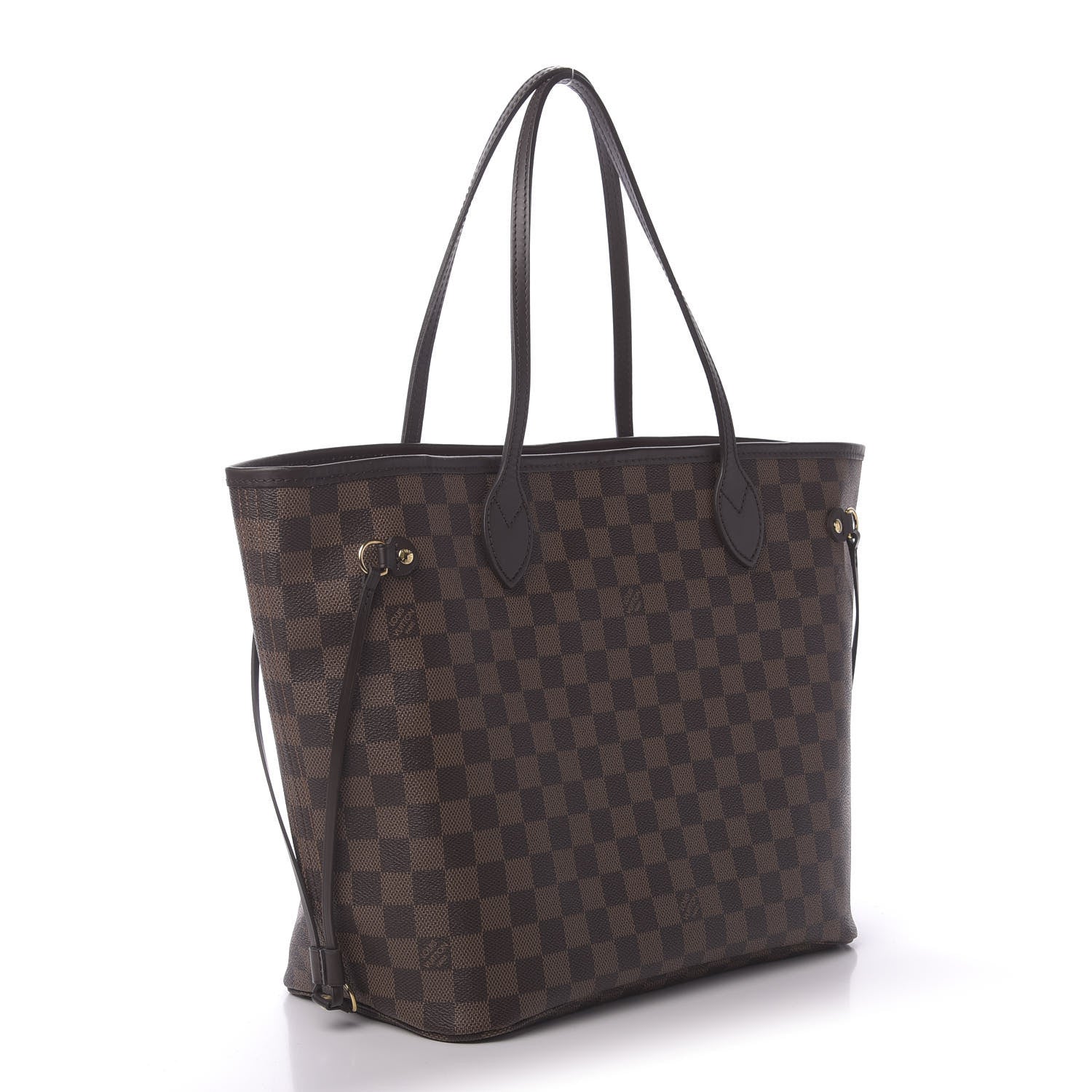 Louis Vuitton Damier Ebene Neo Neverfull MM Rose Ballerine 3 of 11