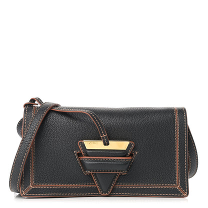 Loewe Grained Calfskin Mini Barcelona Shoulder Bag Black 1 of 10