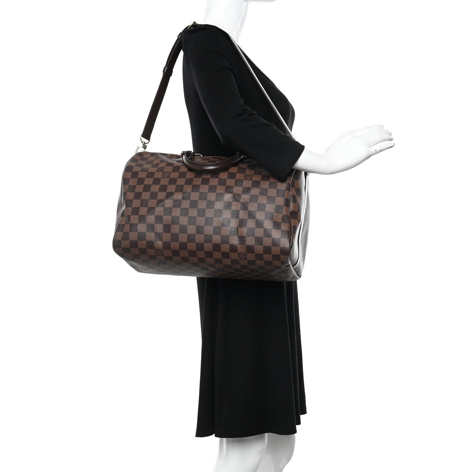 Louis Vuitton Damier Ebene Speedy Bandouliere 35 2 of 13