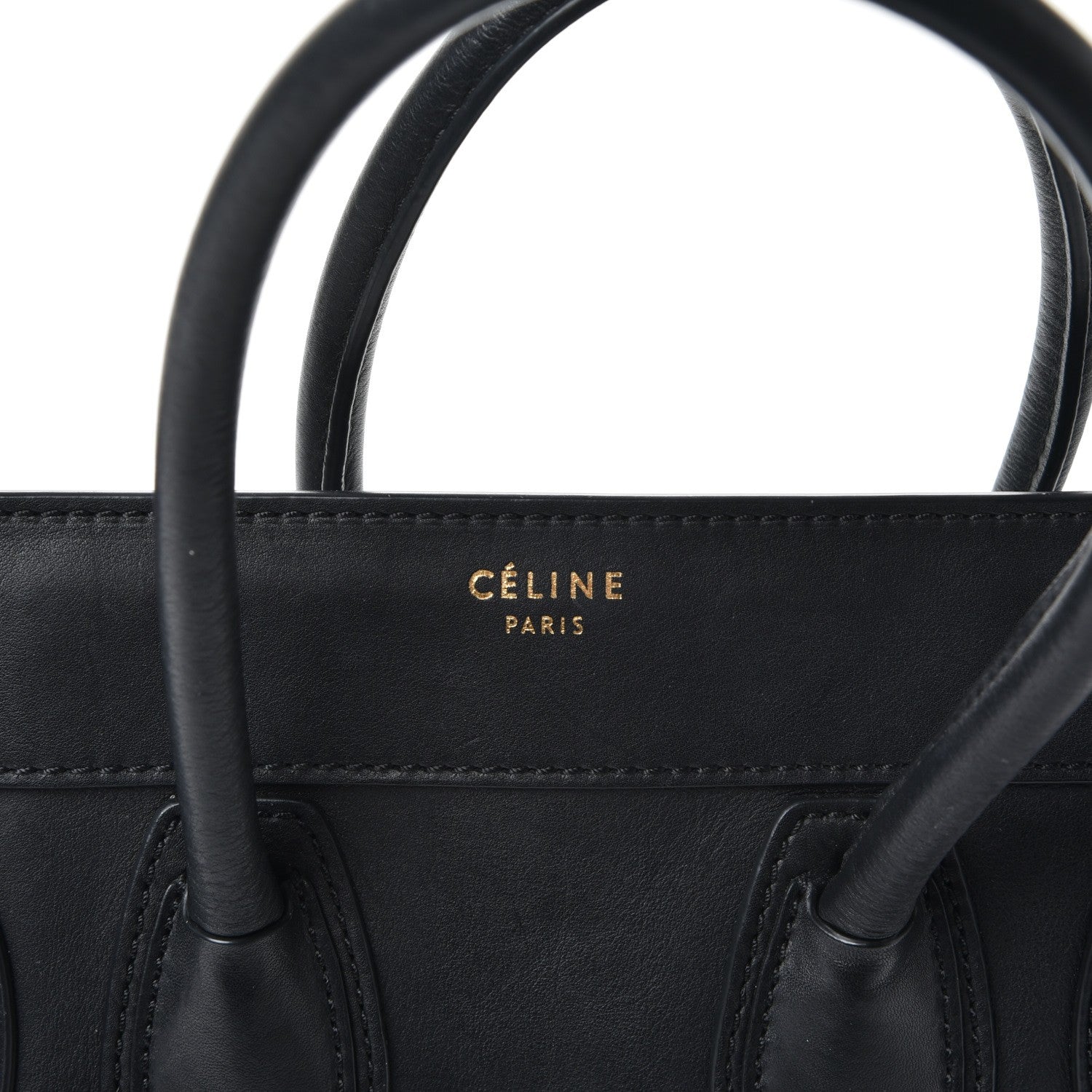 Celine Smooth Calfskin Micro Luggage Black 6 of 17