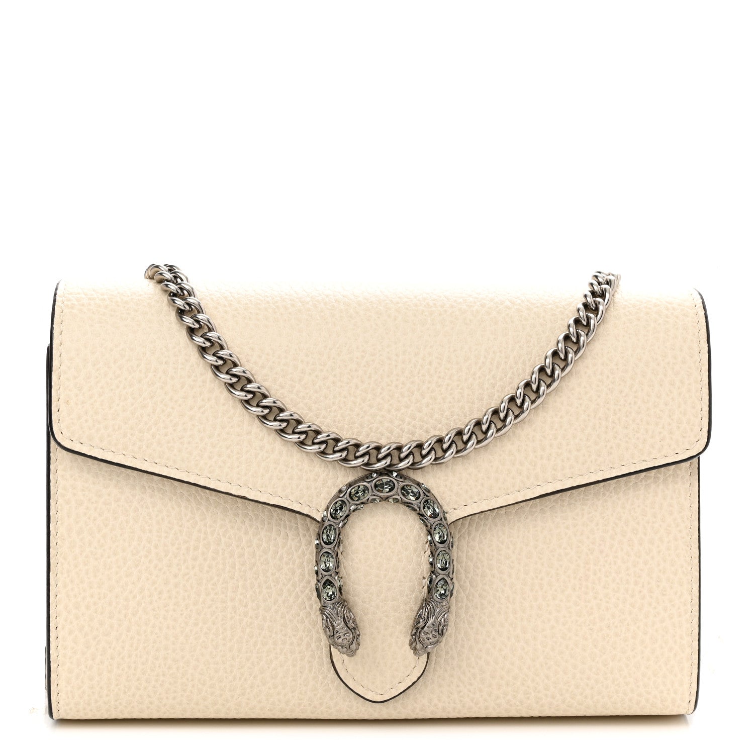 Gucci Dollar Calfskin Mini Dionysus Chain Wallet Mystic White 1 of 9