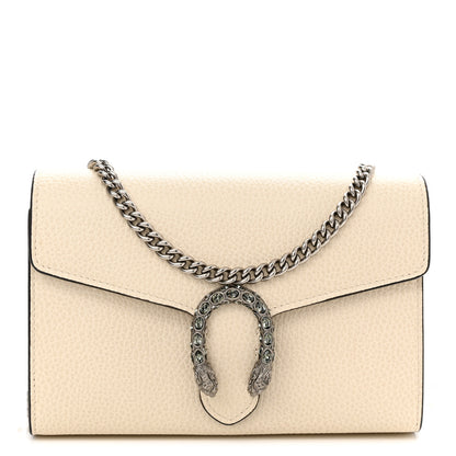 Gucci Dollar Calfskin Mini Dionysus Chain Wallet Mystic White 1 of 9