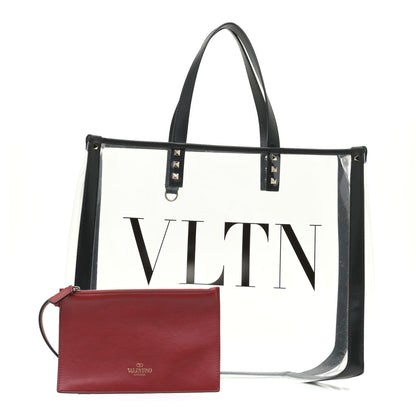 Valentino Garavani Plexy VLTN Small Shopping Bag Transparent 1 of 11