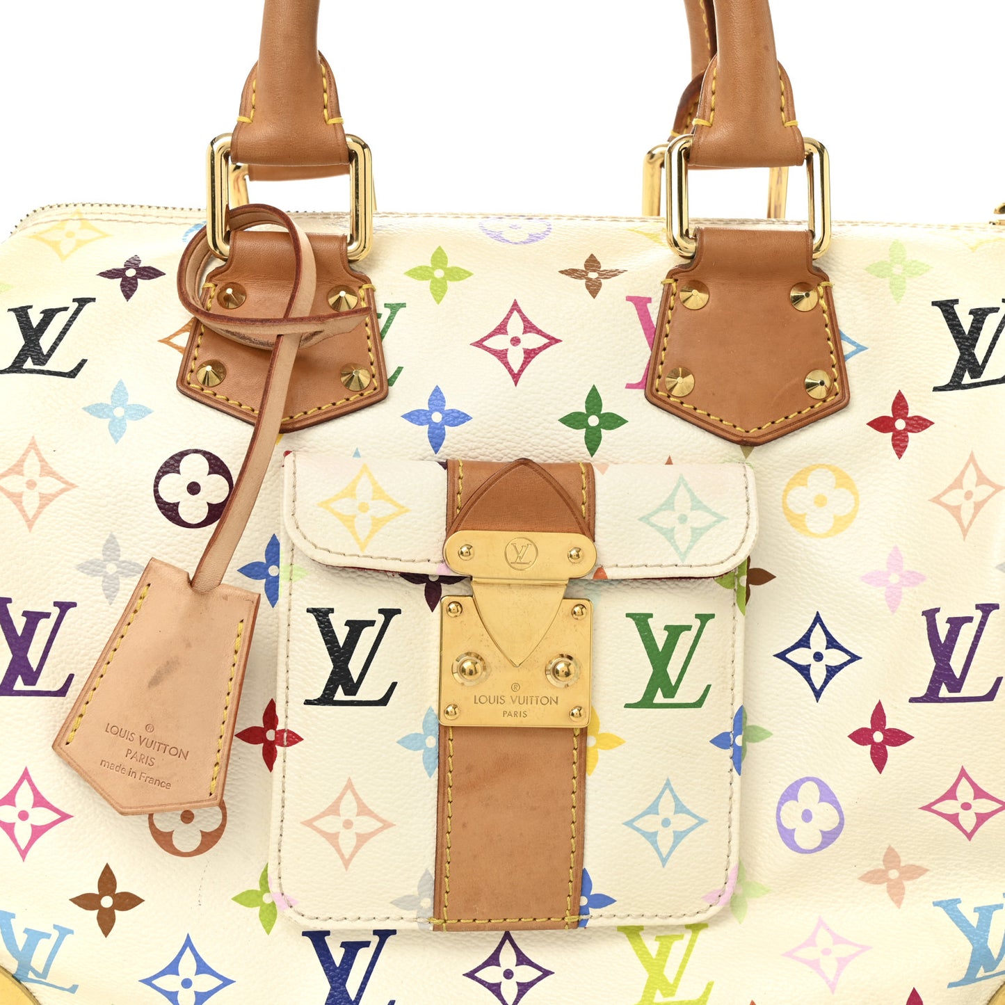 Monogram Multicolor Speedy 30 White