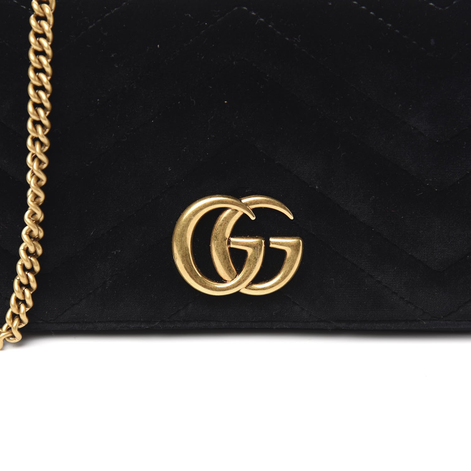 Gucci Velvet Matelasse GG Marmont Mini Bag Black 8 of 8