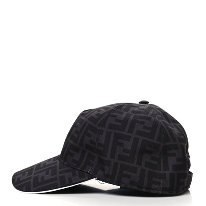 Fendi Canvas FF Reloaded Baseball Hat Black White 5 of 8