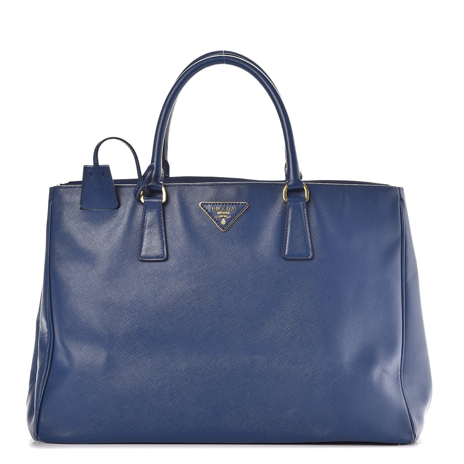 Prada Saffiano Lux Large Tote Bluette 1 of 16