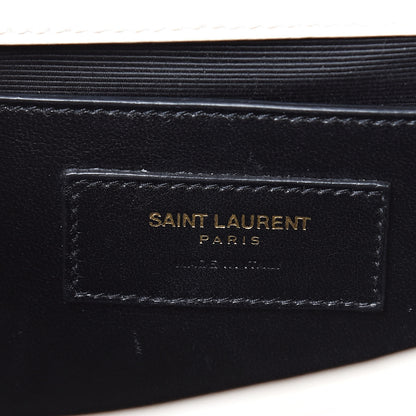 Saint Laurent Grain De Poudre Medium Classic Monogram Kate Satchel Porcellana 6 of 12