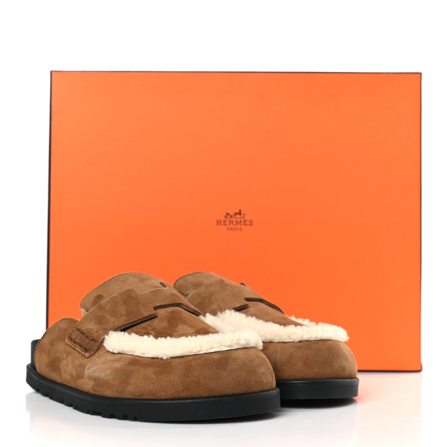 Suede Goatskin Shearling Go Mules 35 Brun Frume Ecru