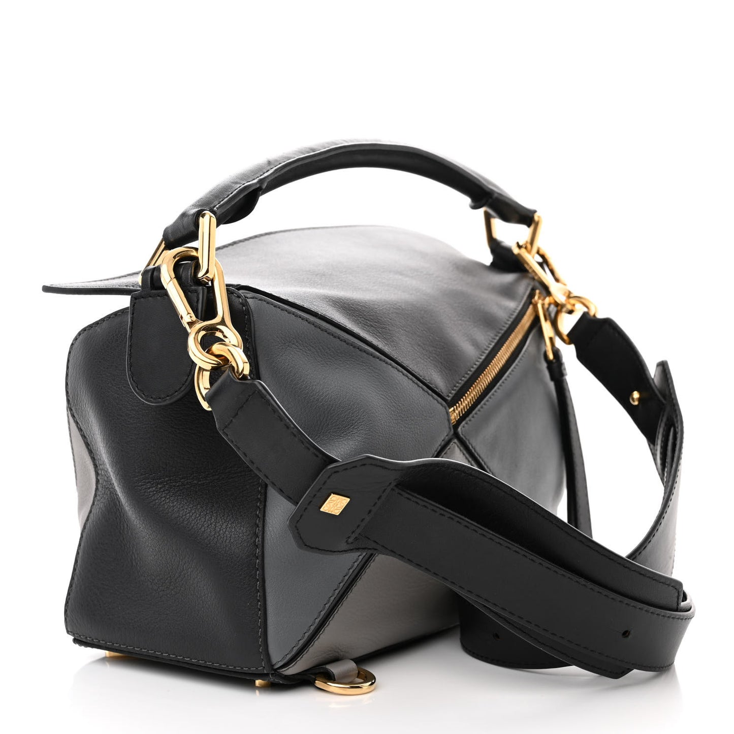 Calfskin Small Puzzle Bag Grey Multitone