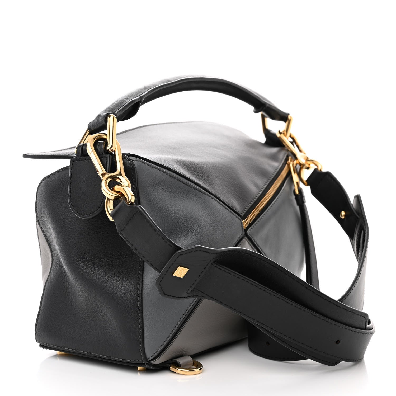 Loewe Calfskin Small Puzzle Bag Grey Multitone 3 of 10