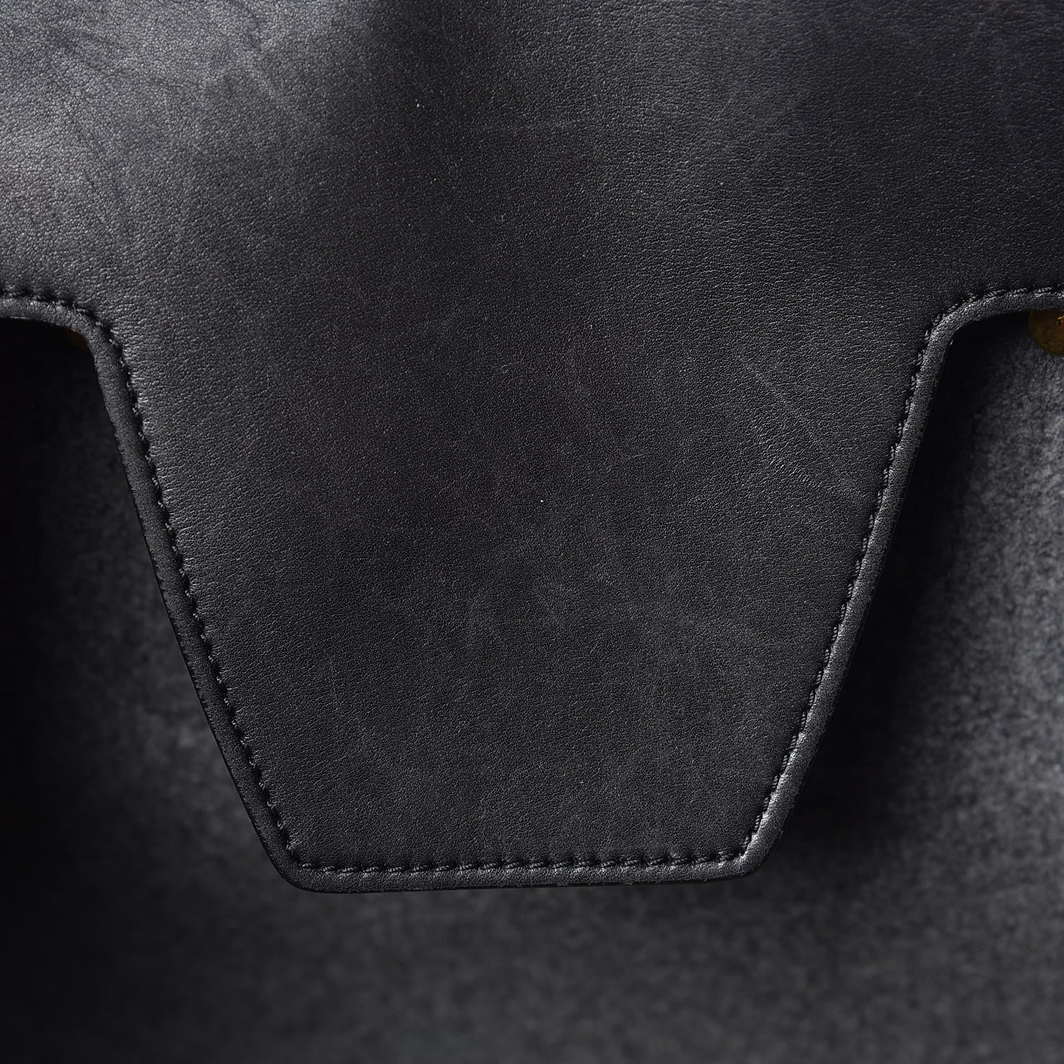 Celine Felt Calfskin Medium Tie Knot Tote Grey Black 9 of 18