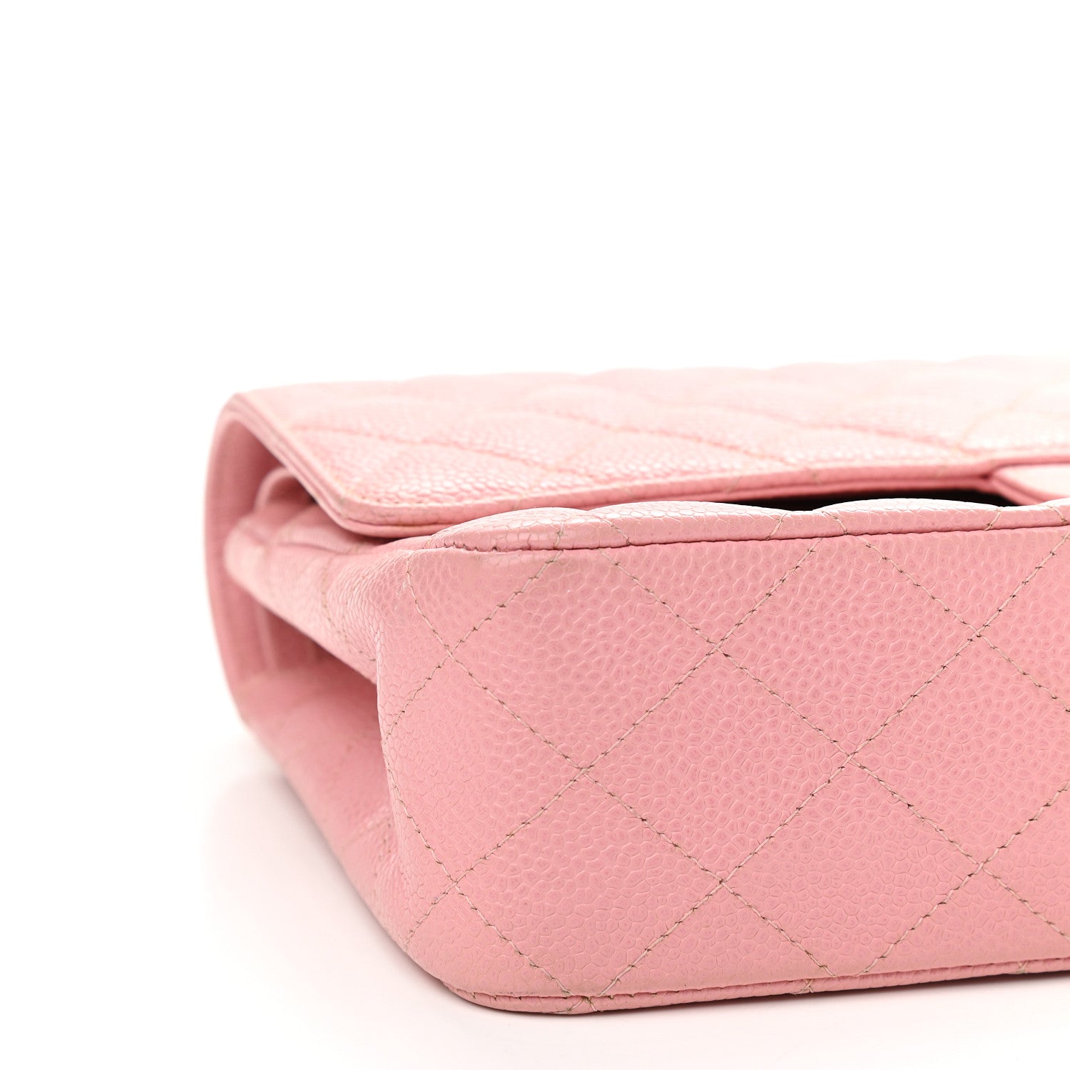 Chanel Caviar Quilted Medium Double Flap Pink 8 of 10
