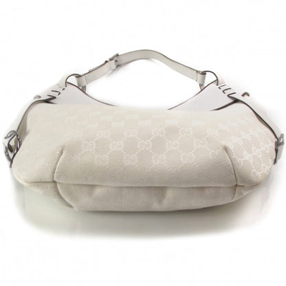 Gucci Monogram Half Moon Hobo White 4 of 12