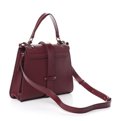 Chloe Grained Calfskin Medium Aby Day Shoulder Bag Red 2 of 7