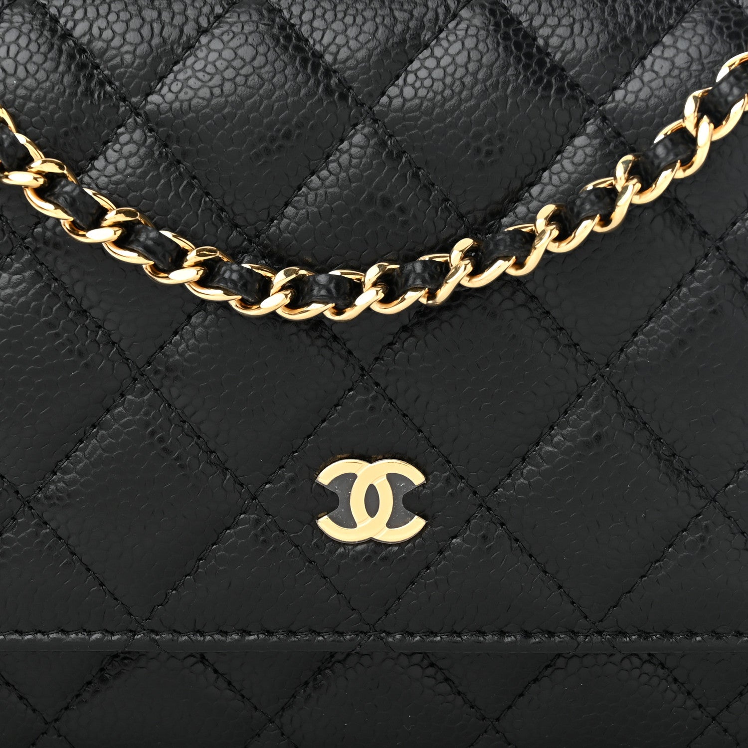 Chanel Caviar Quilted Wallet On Chain WOC Black 8 of 11