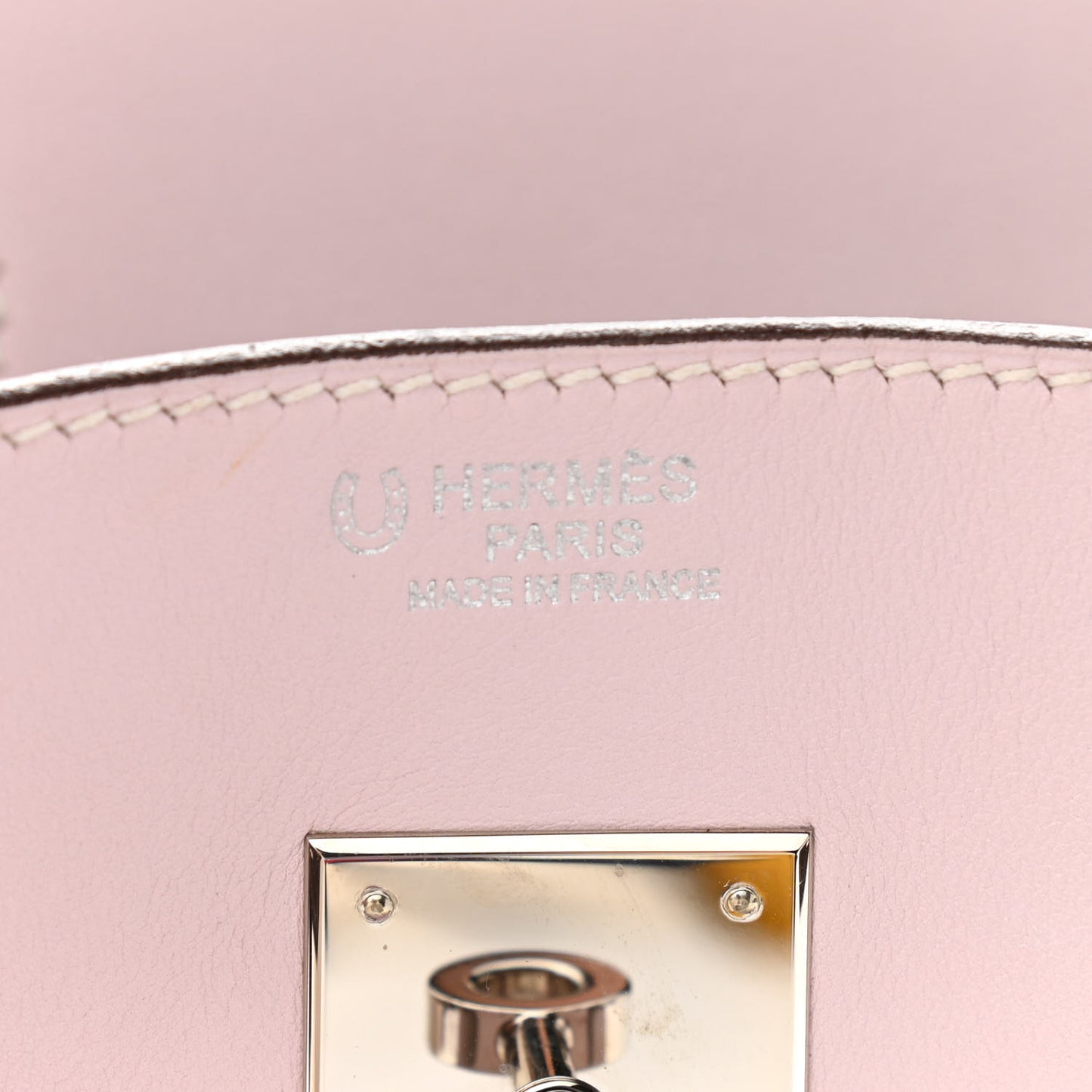 Swift Horseshoe Bi-Color Birkin 30 Rose Dragee Etoupe