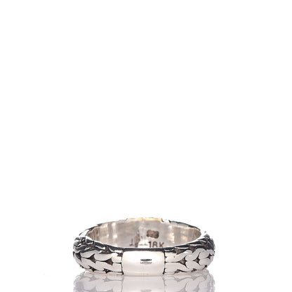 John Hardy Sterling Silver 18K Yellow Gold Classic Chain Ring 51 5.75 4 of 6