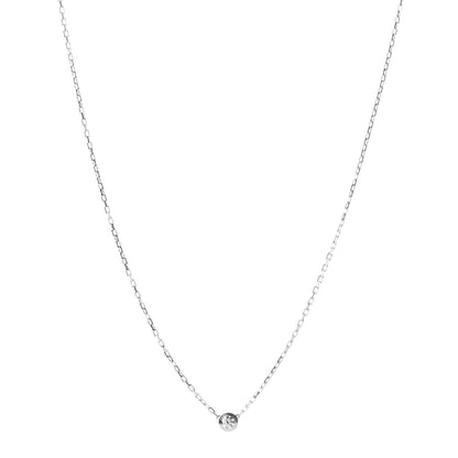 Cartier 18K White Gold Diamond SM D'Amour Pendant Necklace 1 of 5