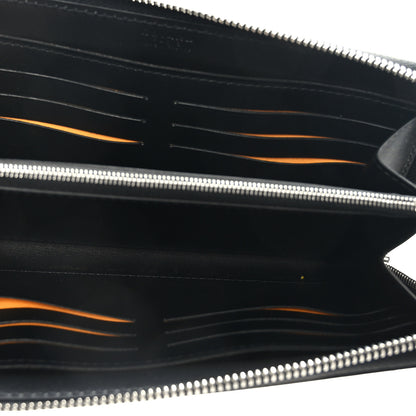 Goyard Goyardine Matignon Zip Around GM Wallet Black 5 of 7