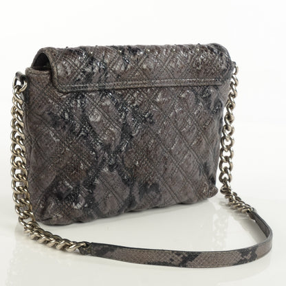 Marc Jacobs Python Embossed Stardust The Large Single Flap Grey 3 of 9