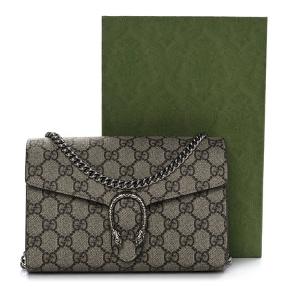 Gucci GG Supreme Monogram Mini Dionysus Chain Wallet Beige Taupe 10 of 10