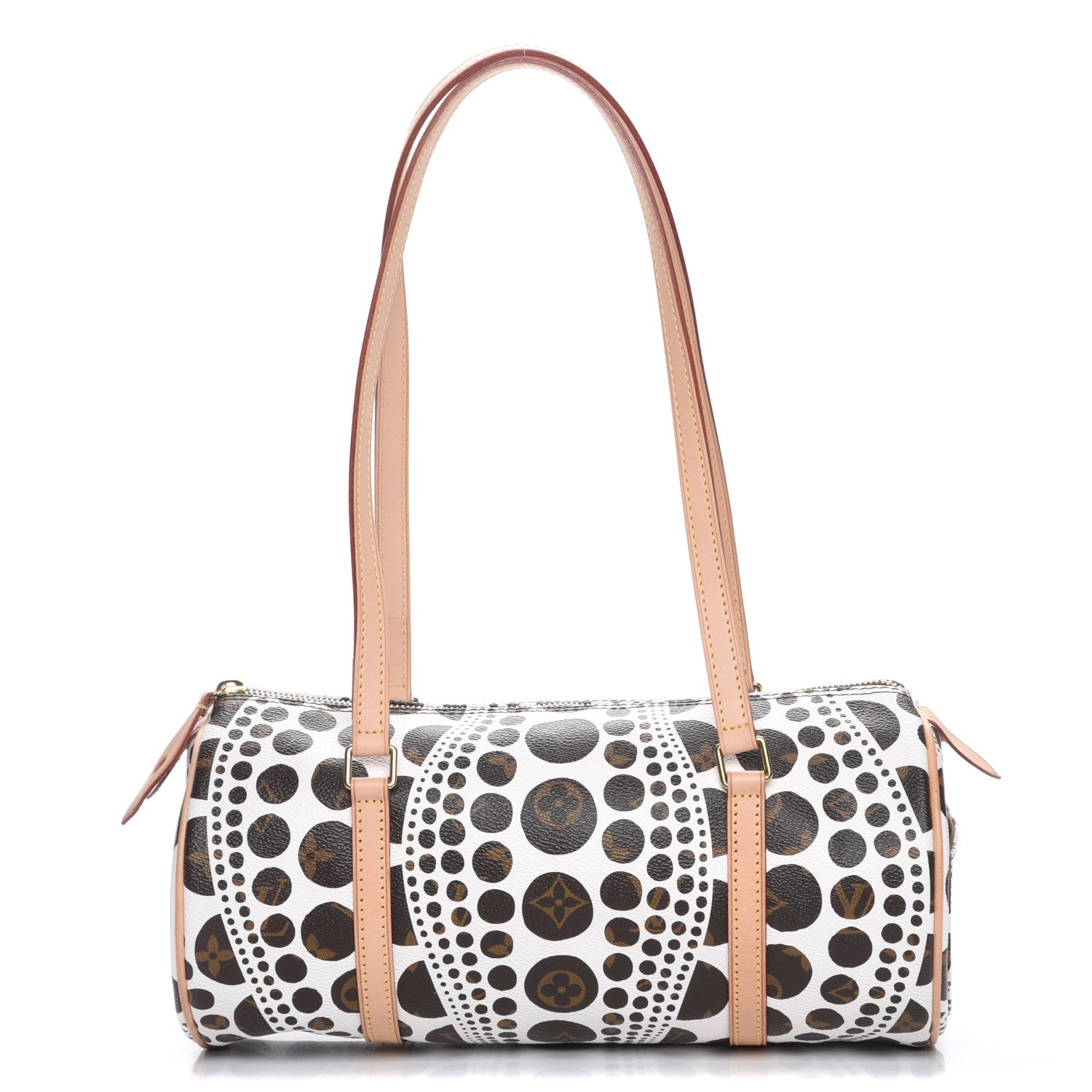 Louis Vuitton Monogram Kusama Pumpkin Dots Papillon 30 White 1 of 7