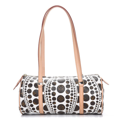 Louis Vuitton Monogram Kusama Pumpkin Dots Papillon 30 White 1 of 7