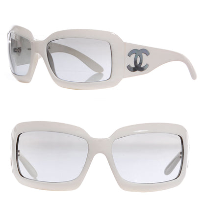 Chanel Mother of Pearl CC Sunglasses 5076 H White 1 of 5