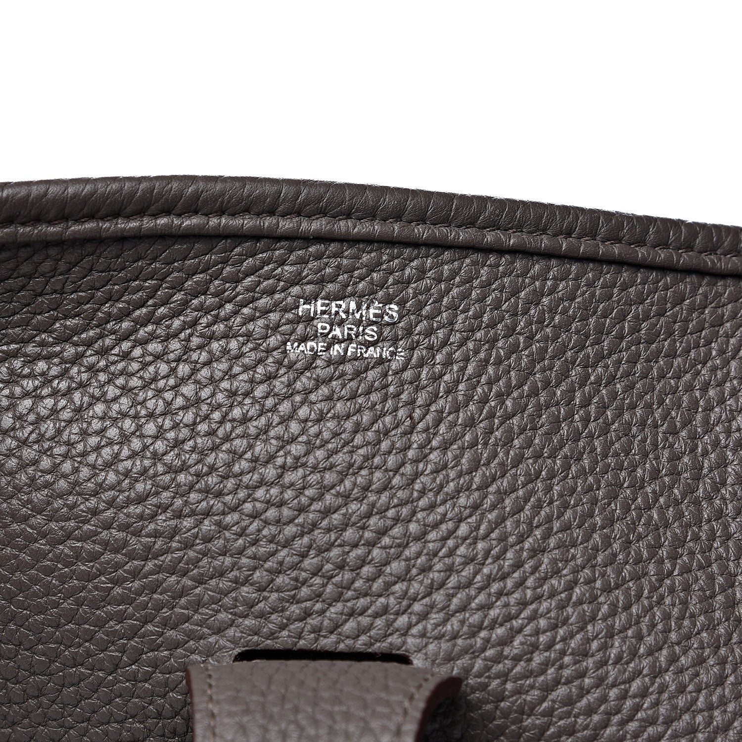 Hermes Taurillon Clemence Amazone Evelyne III TGM Etain Rouge Casaque 5 of 11
