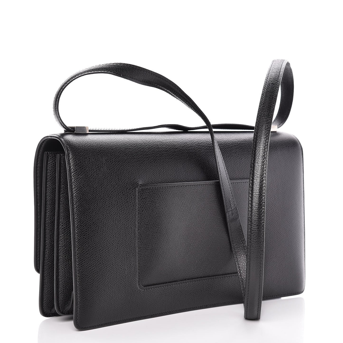 Baby Grained Calfskin Medium Case Flap Black