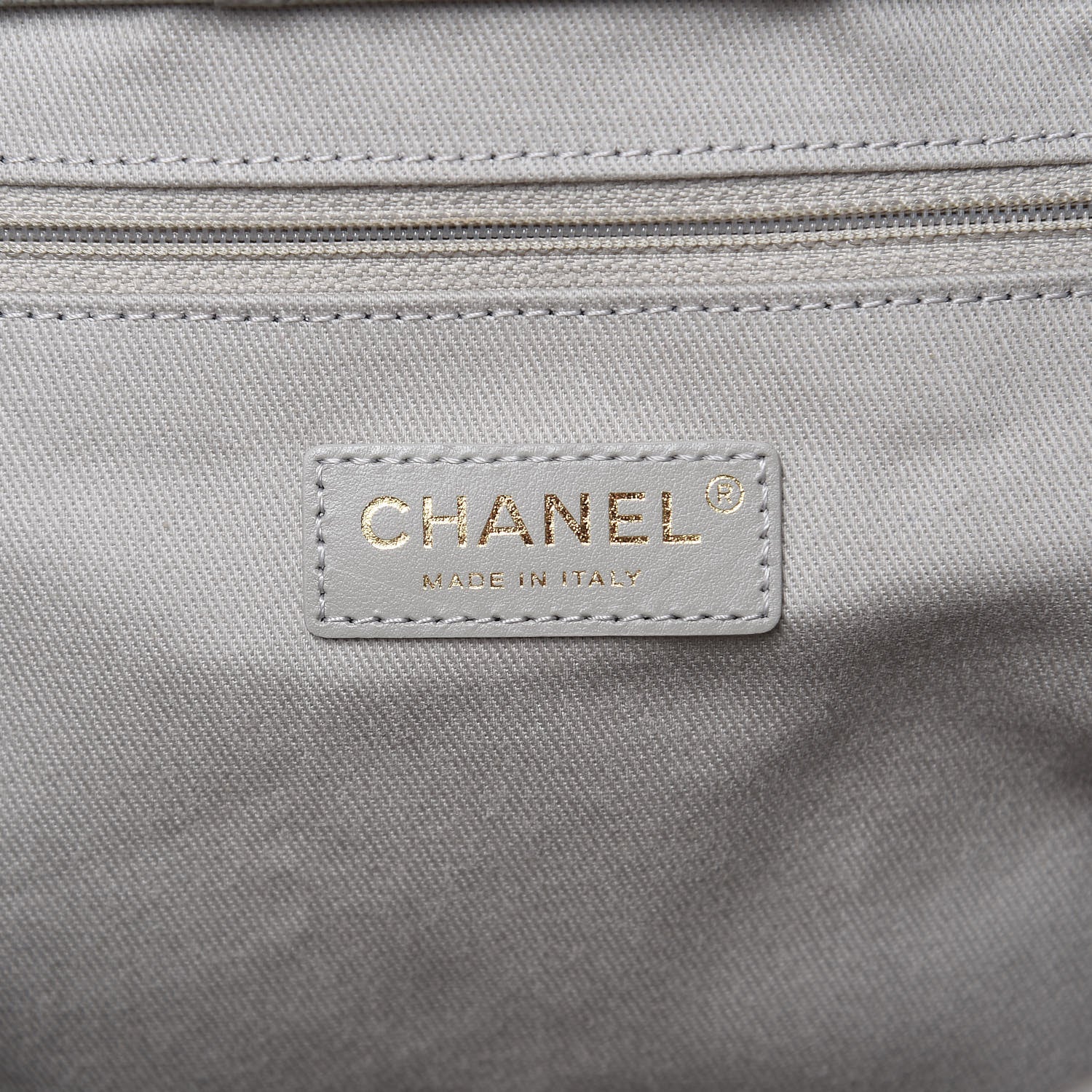 Chanel Caviar Quilted Large Coco Handle Shopping Tote Grey 8 of 11