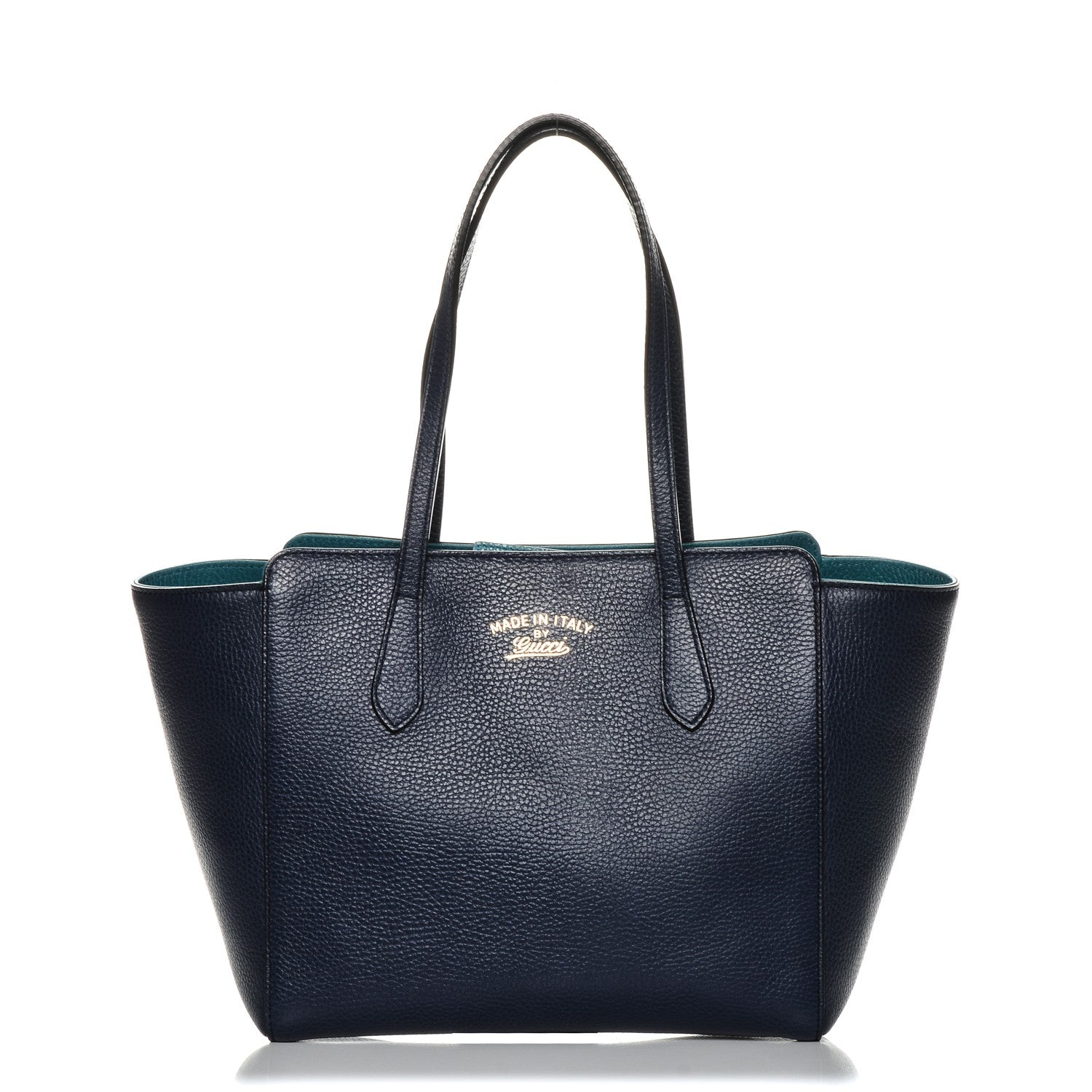 Gucci Dollar Calfskin Small Swing Tote Classic Marine Deep Cobalt 1 of 7