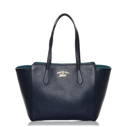 Gucci Dollar Calfskin Small Swing Tote Classic Marine Deep Cobalt 1 of 7