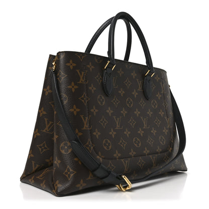 Louis Vuitton Monogram Flower Tote Black 3 of 9