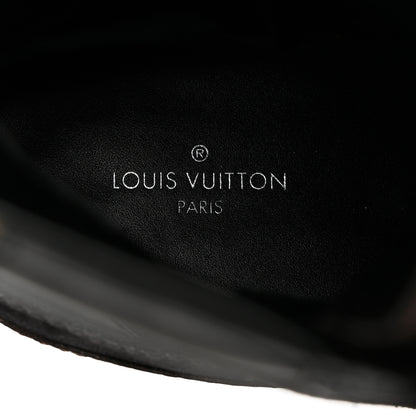 Louis Vuitton Suede Calfskin Monogram Laureate Platform Desert Boots 35.5 Black 7 of 8